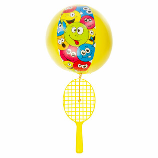 Paddle Racket med Bold - Smiley (12 stk.)