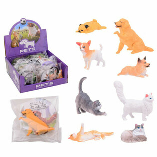 ANIMAL WORLD - K&AElig;LEDYRSFIGURER I DISPLAY (36 stk.)