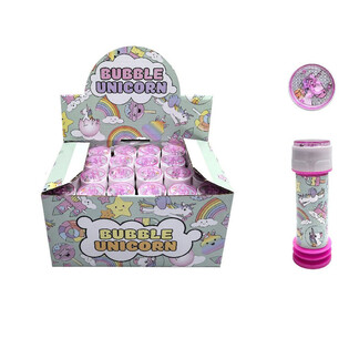 Enhjørning Sæbebobler 25ml i Display (24 stk.)