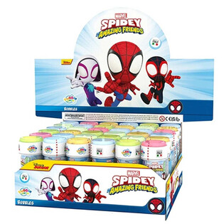 Spidey Spiderman Amazing Friends S&aelig;bebobler - 60ml - Display (36 stk)