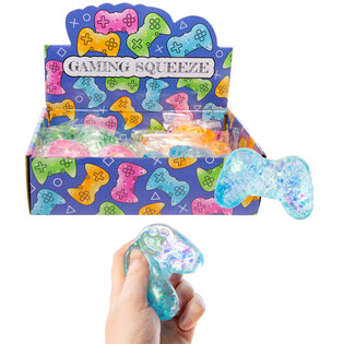 SQUEEZE GAMING-CONTROLLER - MIXEDE FARVER - I DISPLAY (12 stk.)
