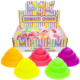 SQUEEZE NEON-LORT - MIX FARVER - I DISPLAY (50 stk.)