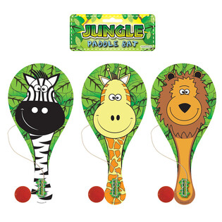 Jungle Dyr Paddle Bat Boldspil (12 stk.)