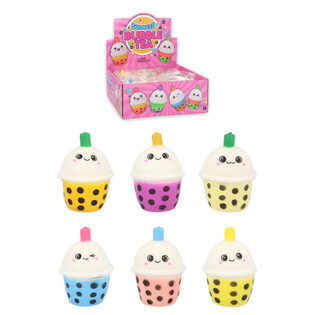 Bubble Tea Squeeze Fidget - Mix Farver i Display (12 stk.)