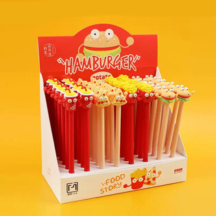 Fastfood Kuglepenne i Display (48 stk.)