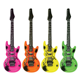 Oppustelig Guitar Neon Mix - 95cm (12 stk.)