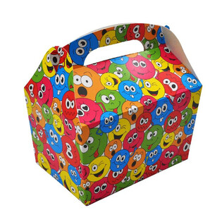 MENUBOX MODEL: SMILEY - M&aring;l 18.5x12x19 CM - FOODBOX - KIDSBOX (24 stk.)
