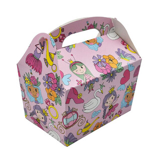 MENUBOX MODEL: PRINSESSE - M&aring;l 18.5x12x19 CM - FOODBOX - KIDSBOX (24 stk.)