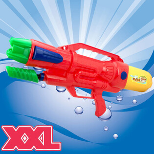 XXL VANDPISTOL - SUPER SOAKER VANDPISTOL - M&Aring;L: 63.5 x 10 x 26 CM - DOBBELT SKUD VANDPISTOL (1 stk.)