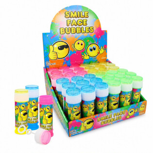 S&AElig;BEBOBLER - SMILEY - 50ML I DISPLAY (36 stk.)