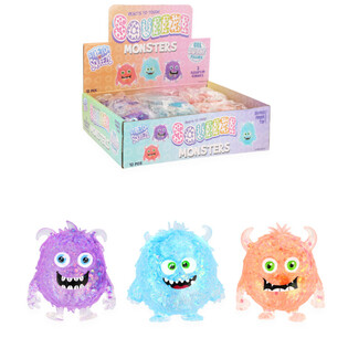 SQUEEZE MONSTRE - FARVEMIX - I DISPLAY (12 stk.)