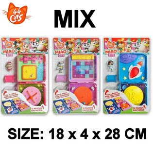 44 Cats Miao City p&aring; Kort &ndash; 18x4x28 cm &ndash; Assorterede (40 stk.)