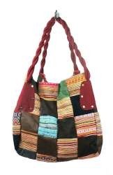 B-Fair Patchwork Taske Stor Rød (1 stk.)
