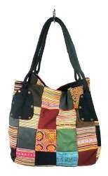 B-FAIR Patchwork Taske Stor Sort (1 stk.)