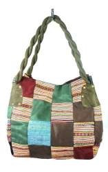 B-FAIR PATCHWORK-TASKE LILLE GRØN (1 stk.)