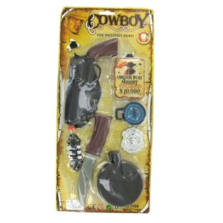 Cowboysæt på kort - Model 3 (6 stk.)