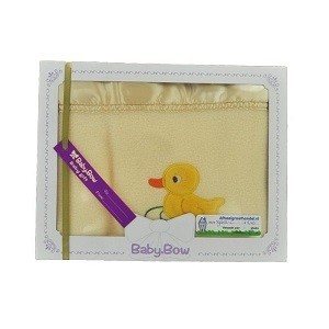 Baby Bow Fleece t&aelig;ppe - Gul